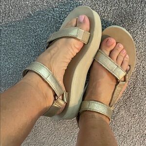 Teva Metallic Gold Sandals